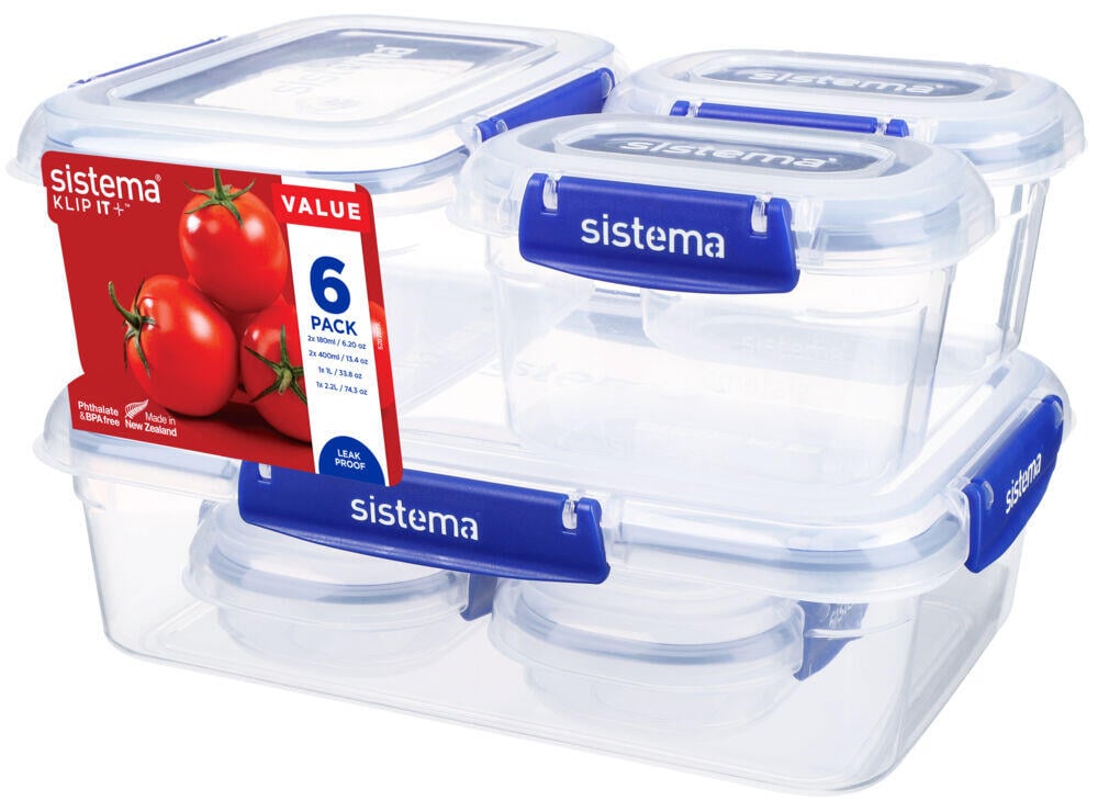 Sistema®  Pack Klip It Plus 6 pk