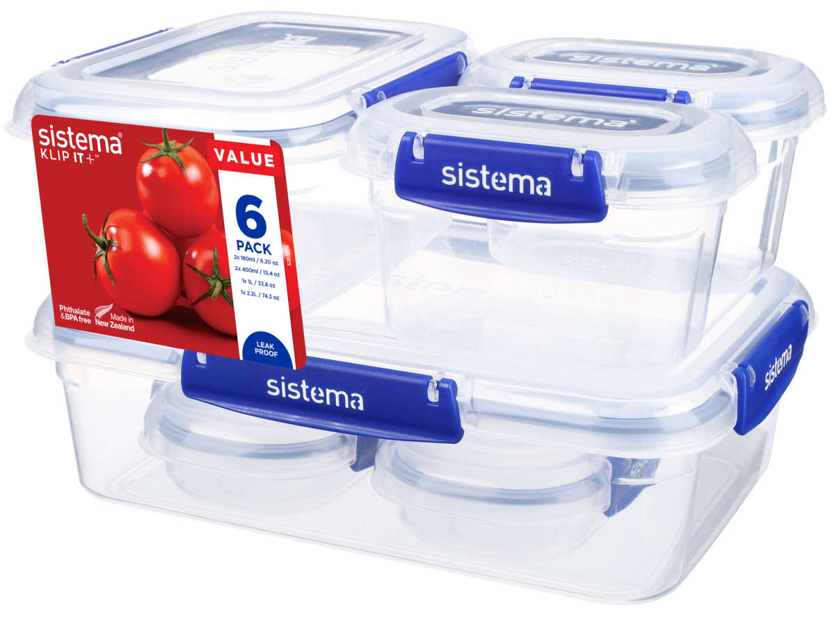 Sistema® Pack Klip It Plus 6 pk