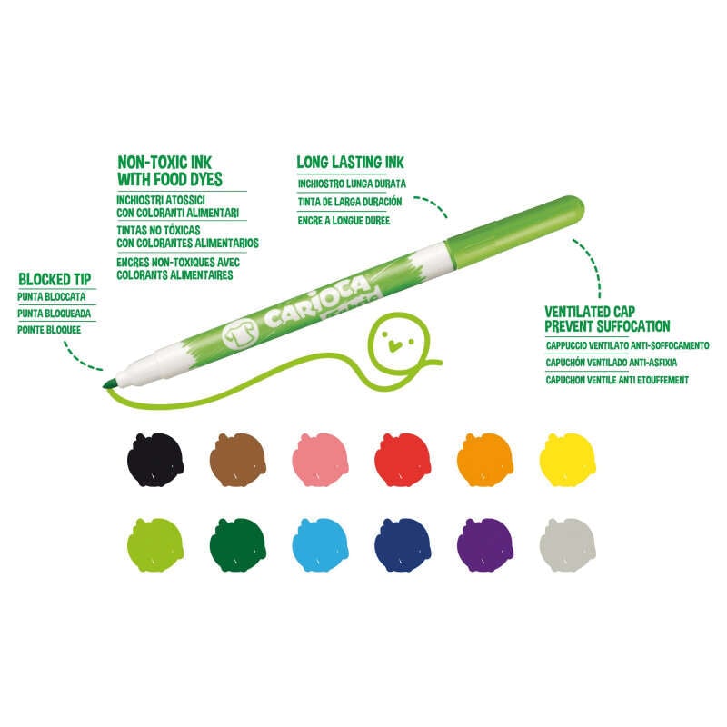 Carioca tekstiltusjer 10pk