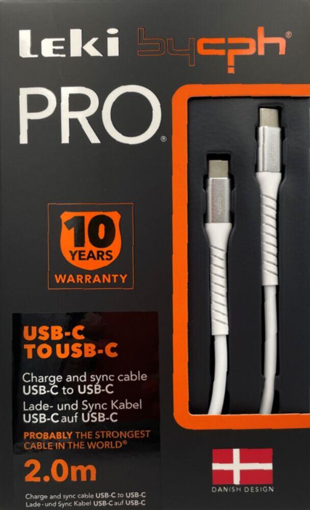 Leki bycph PRO USB-C til USB-C ladekabel 1 M