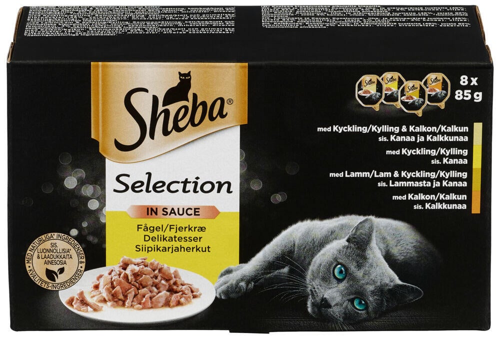 Sheba® Selection Fjærkre Delikatesser 8X85g
