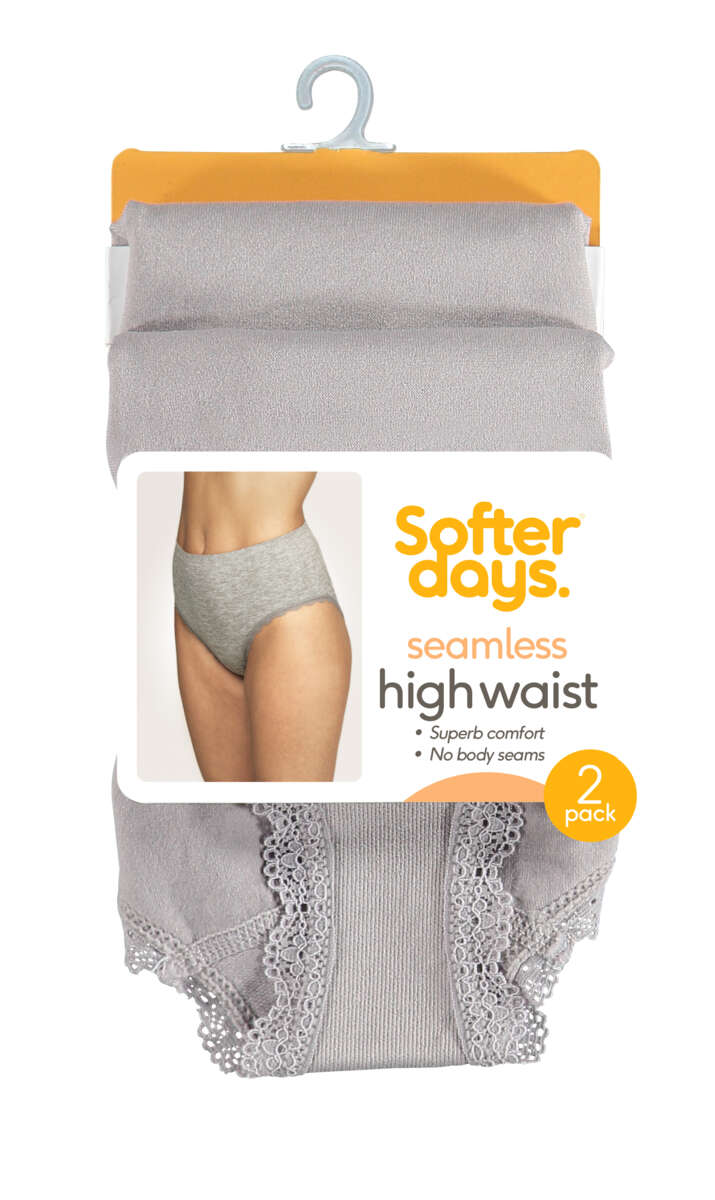 Softer Days Seamless Highwaist truser 2-pk dame