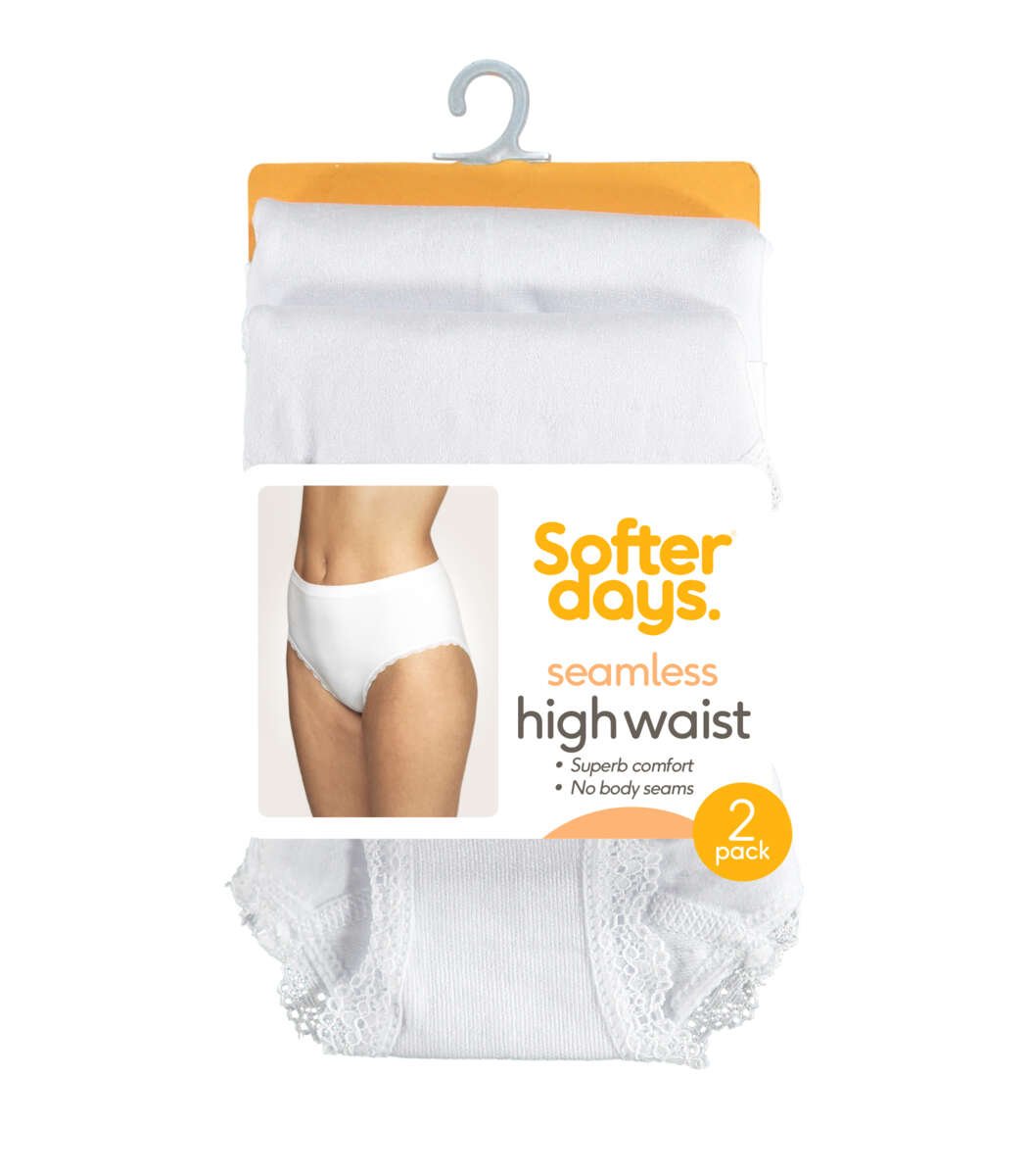 Softer Days Seamless Highwaist truser 2-pk dame