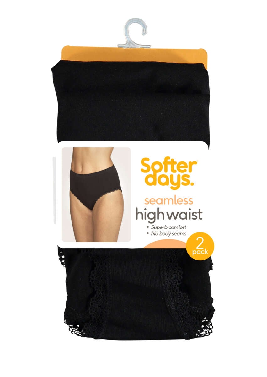 Softer Days Seamless Highwaist truser 2-pk dame