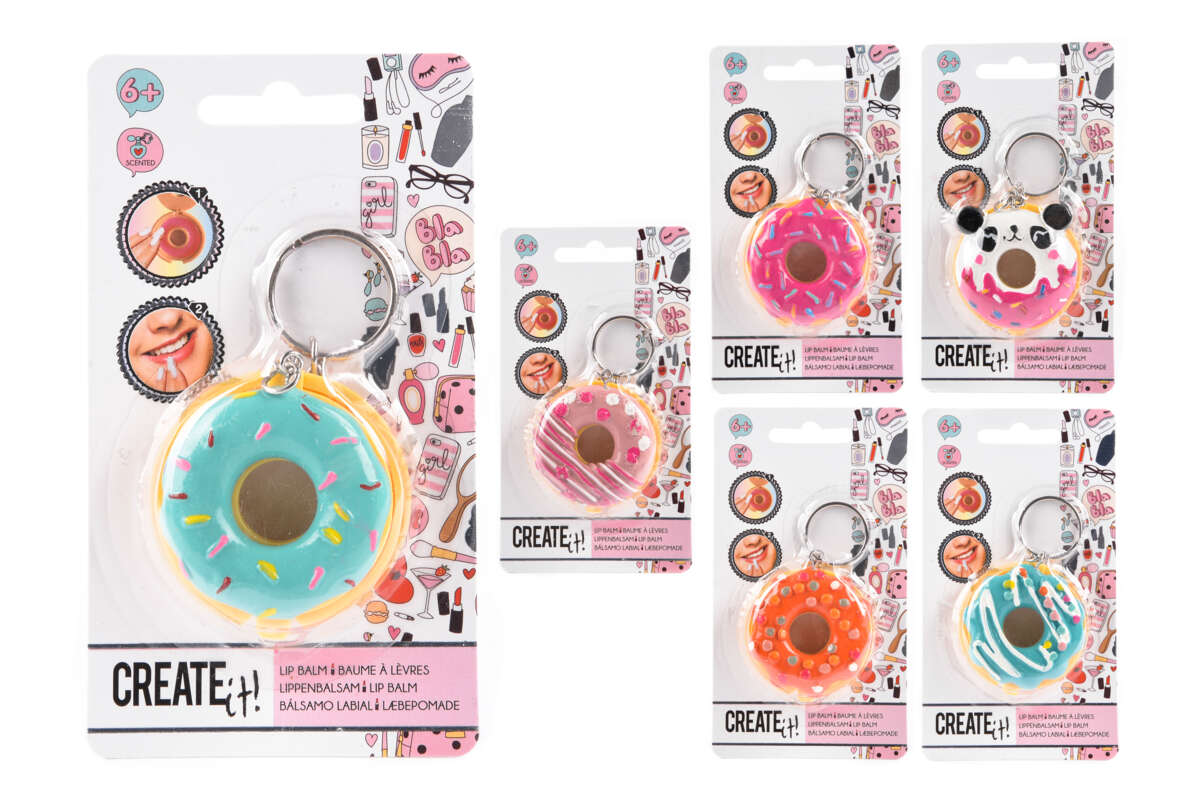 CREATE IT! Donut leppepomade nøkkelring
