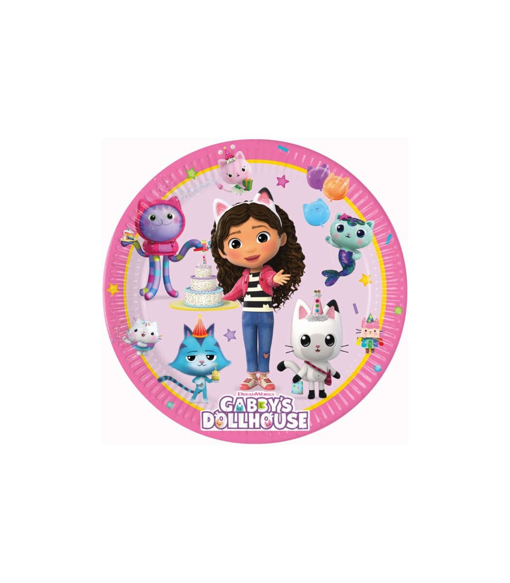 Papptallerken Gabby`s dollhouse 8pk