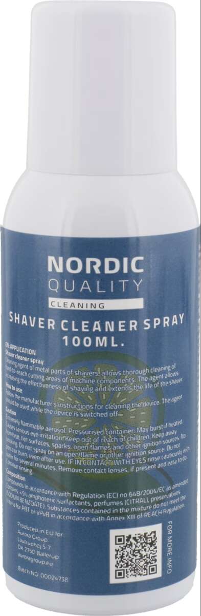 Nordic Quality rensespray til barbermaskin