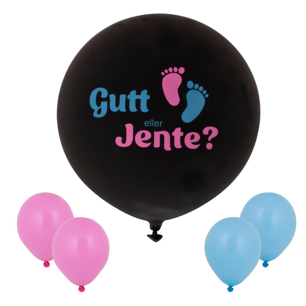 Gender reveal ballongsett