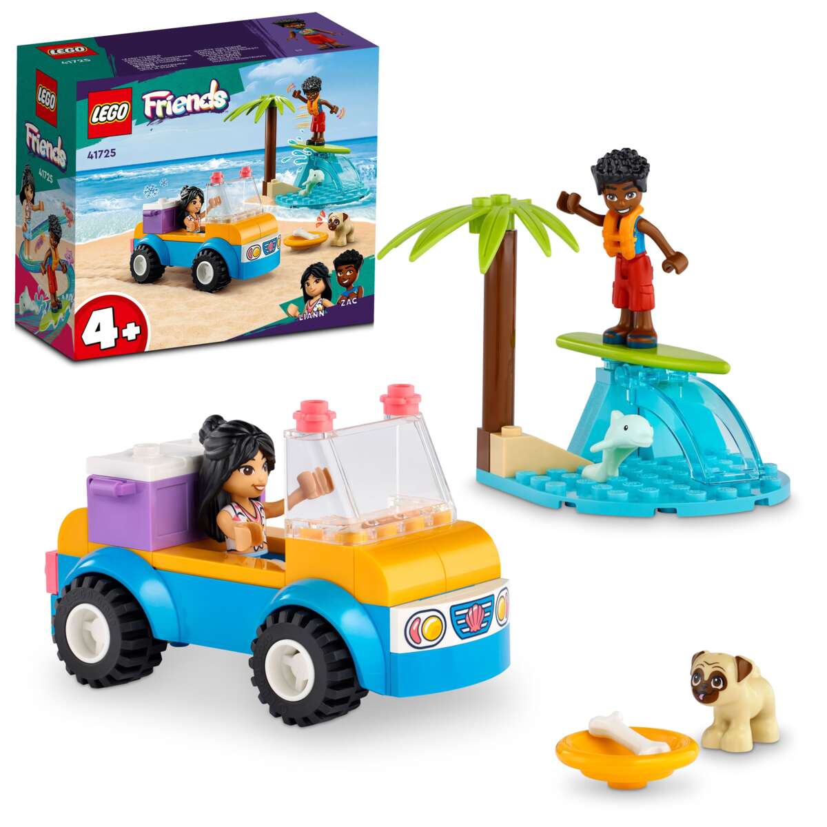 LEGO® Friends Strandmoro med buggy 41725