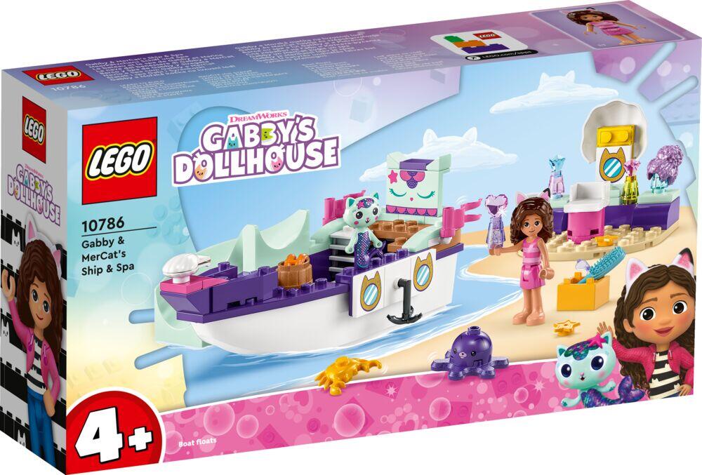 LEGO® Gabby`s Dollhouse Gabby og MerCats skip og spa 10786