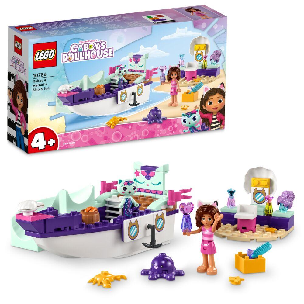 LEGO® Gabby`s Dollhouse Gabby og MerCats skip og spa 10786