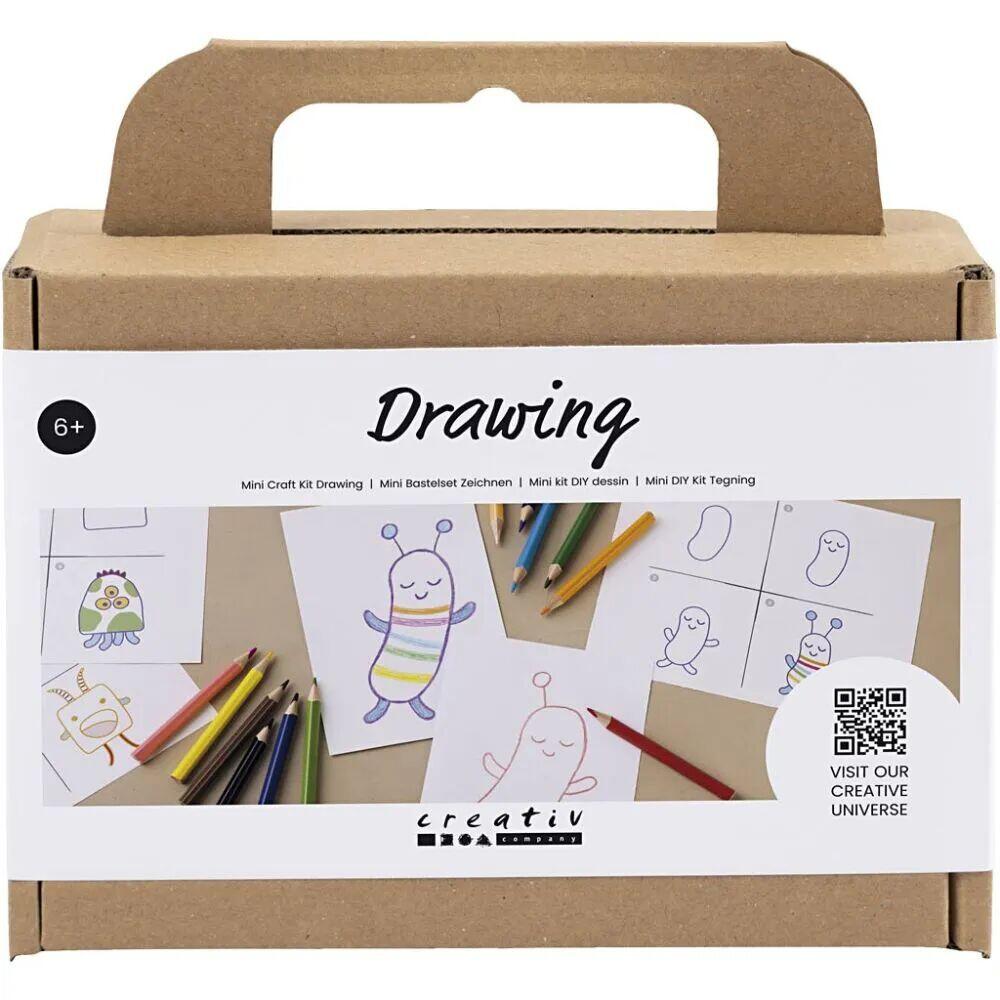 Creativ Company Mini DIY Kit Tegne Monstre