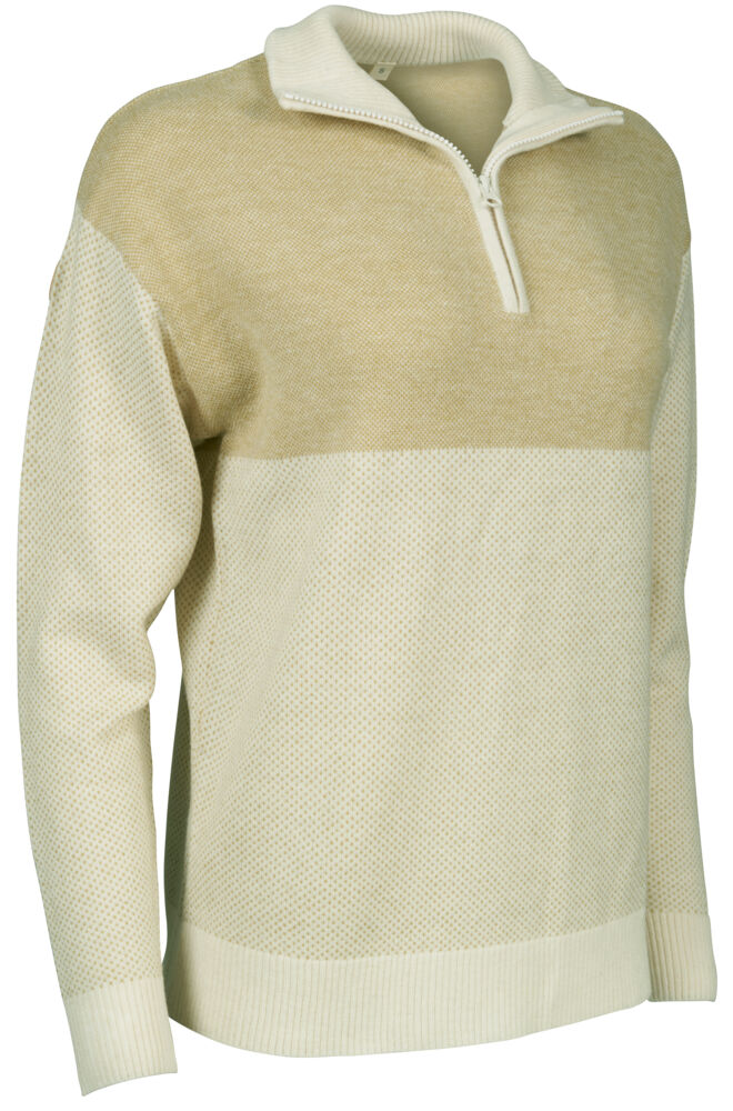 Tufte Robin Stitch half-zip ullgenser dame