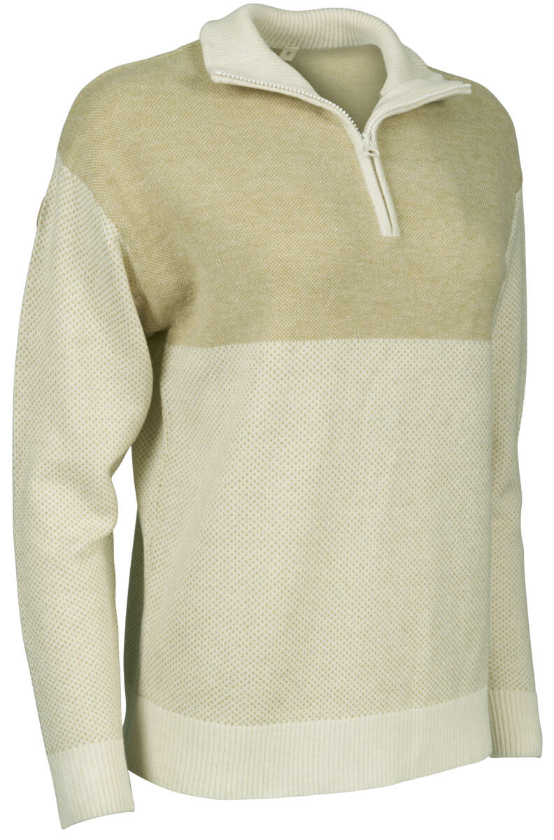 Tufte Robin Stitch half-zip ullgenser dame
