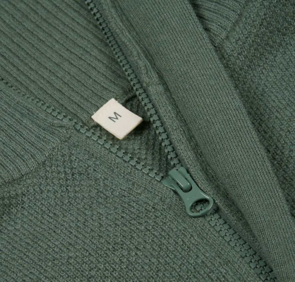 Tufte Robin Stitch half-zip ullgenser herre