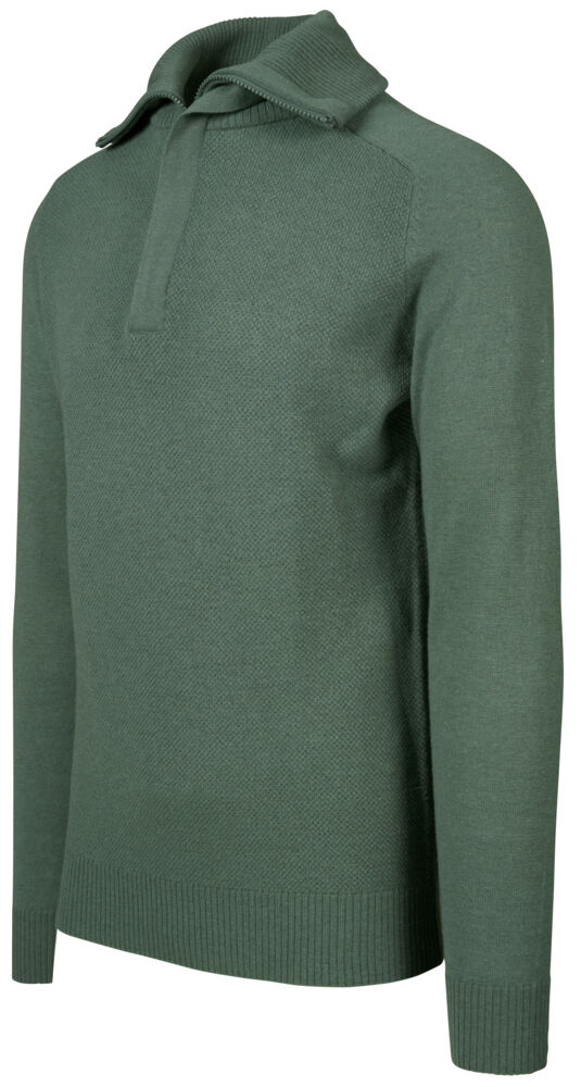 Tufte Robin Stitch half-zip ullgenser herre