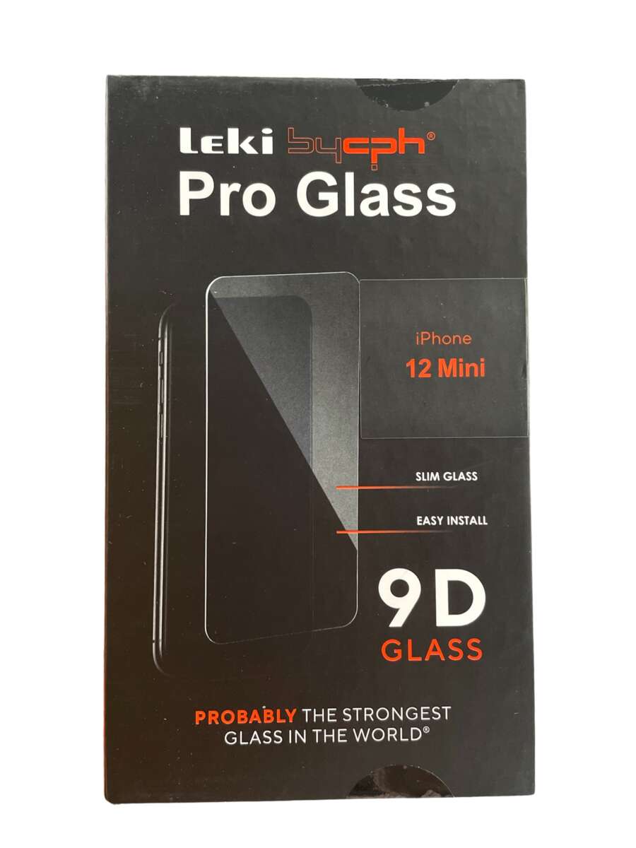 Leki bycph Pro Glass 9D skjermbeskyttelse til iPhone 12 Mini