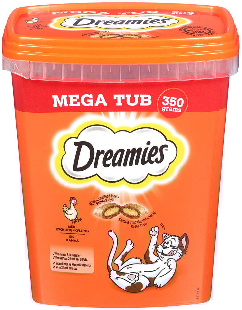 Dreamies Megatub Kylling 350g