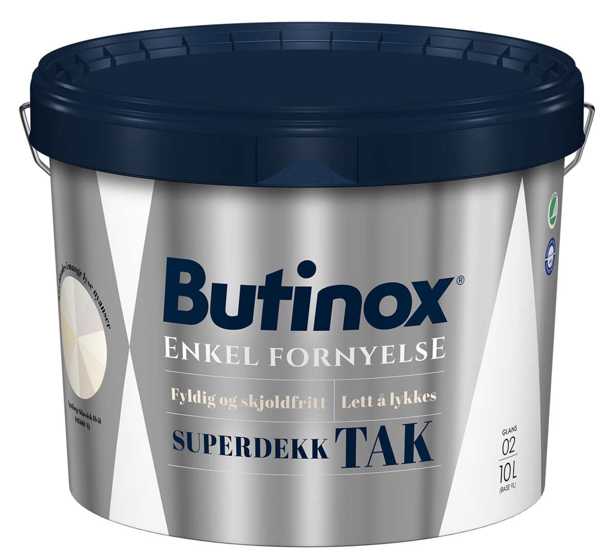 Butinox Superdekk Tak 02/helmatt interiørmaling