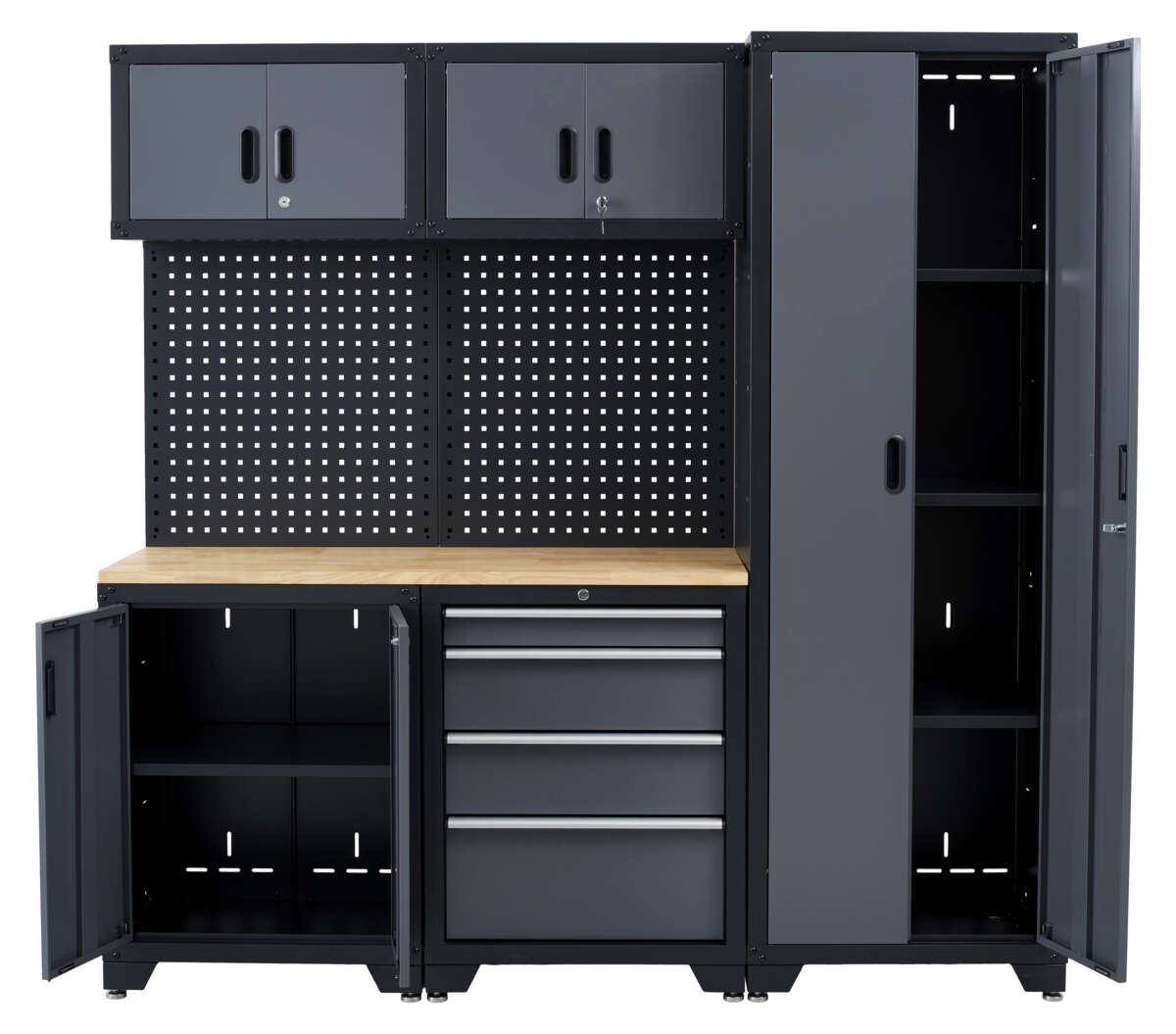 Probuilder arbeidsbenk med skap