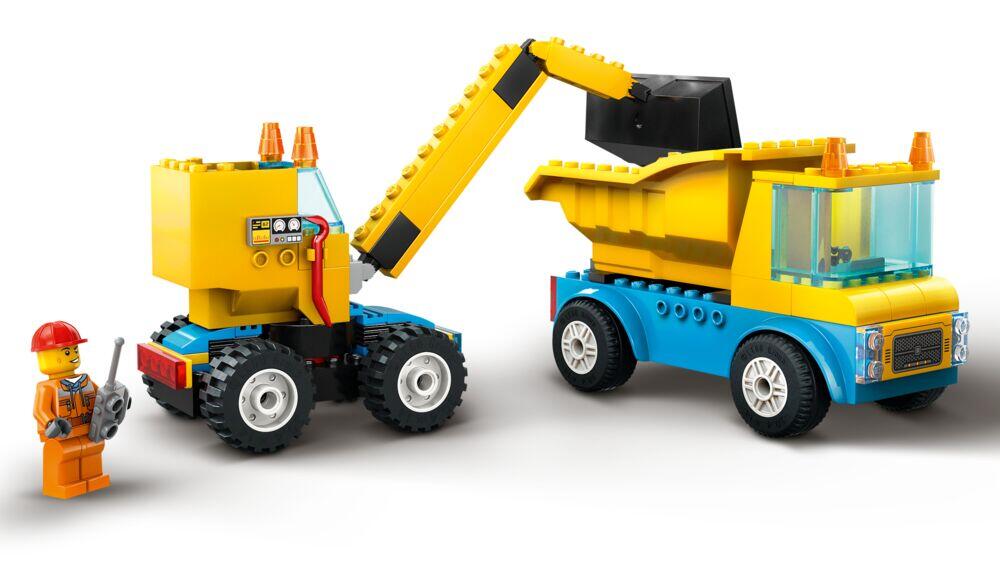 LEGO® City Anleggsmaskiner og kran med rivningskule 60391