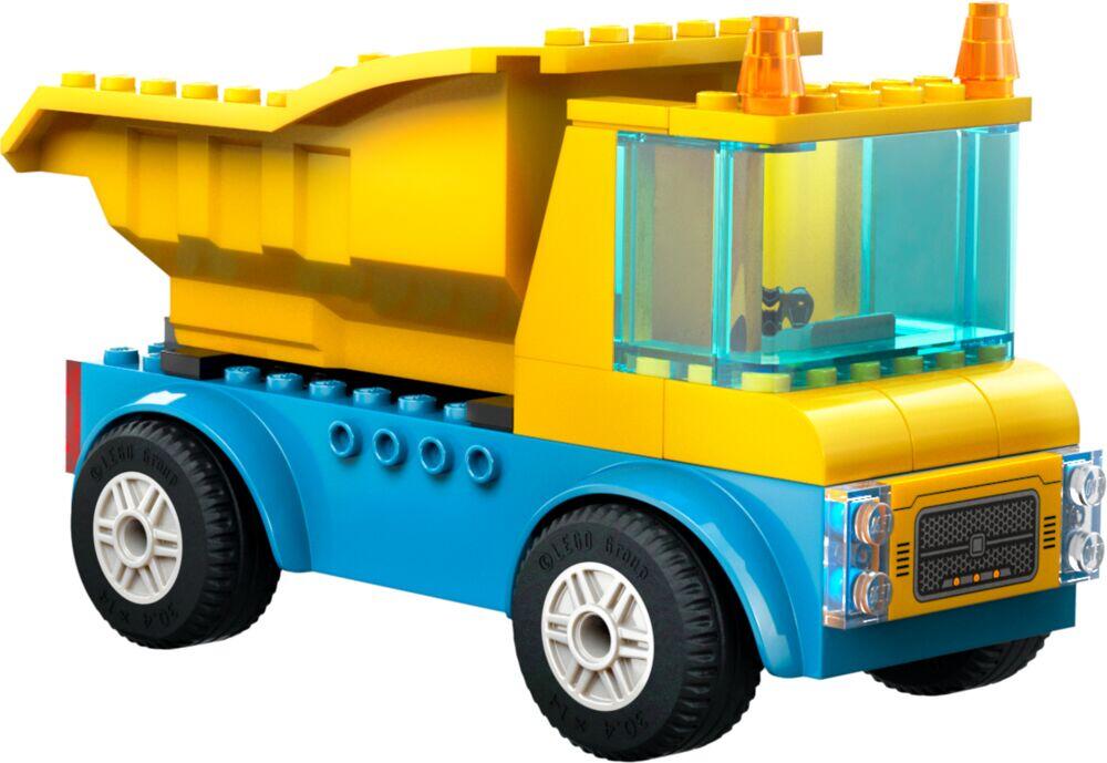 LEGO® City Anleggsmaskiner og kran med rivningskule 60391