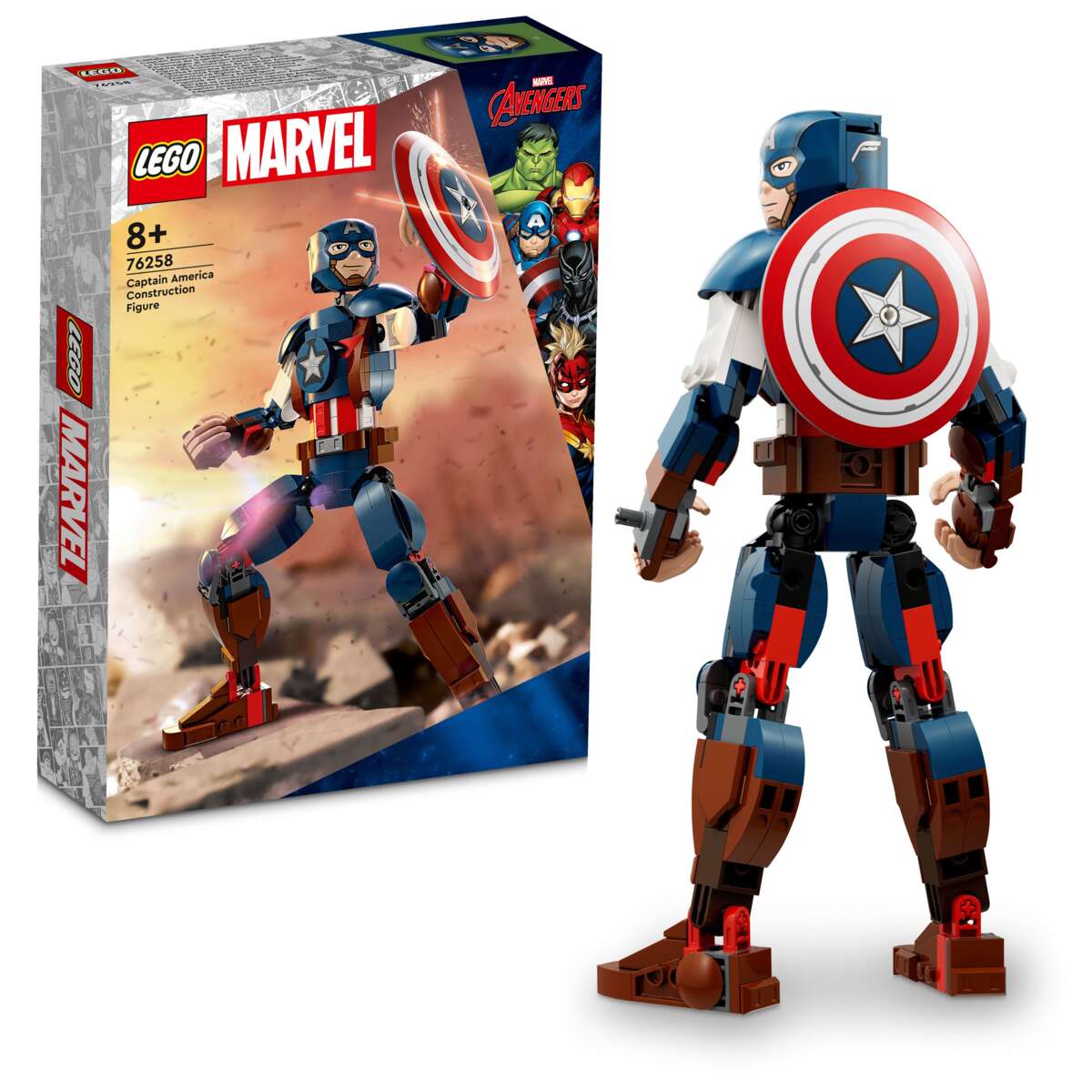 LEGO® Marvel Byggbar figur av Captain America 76258