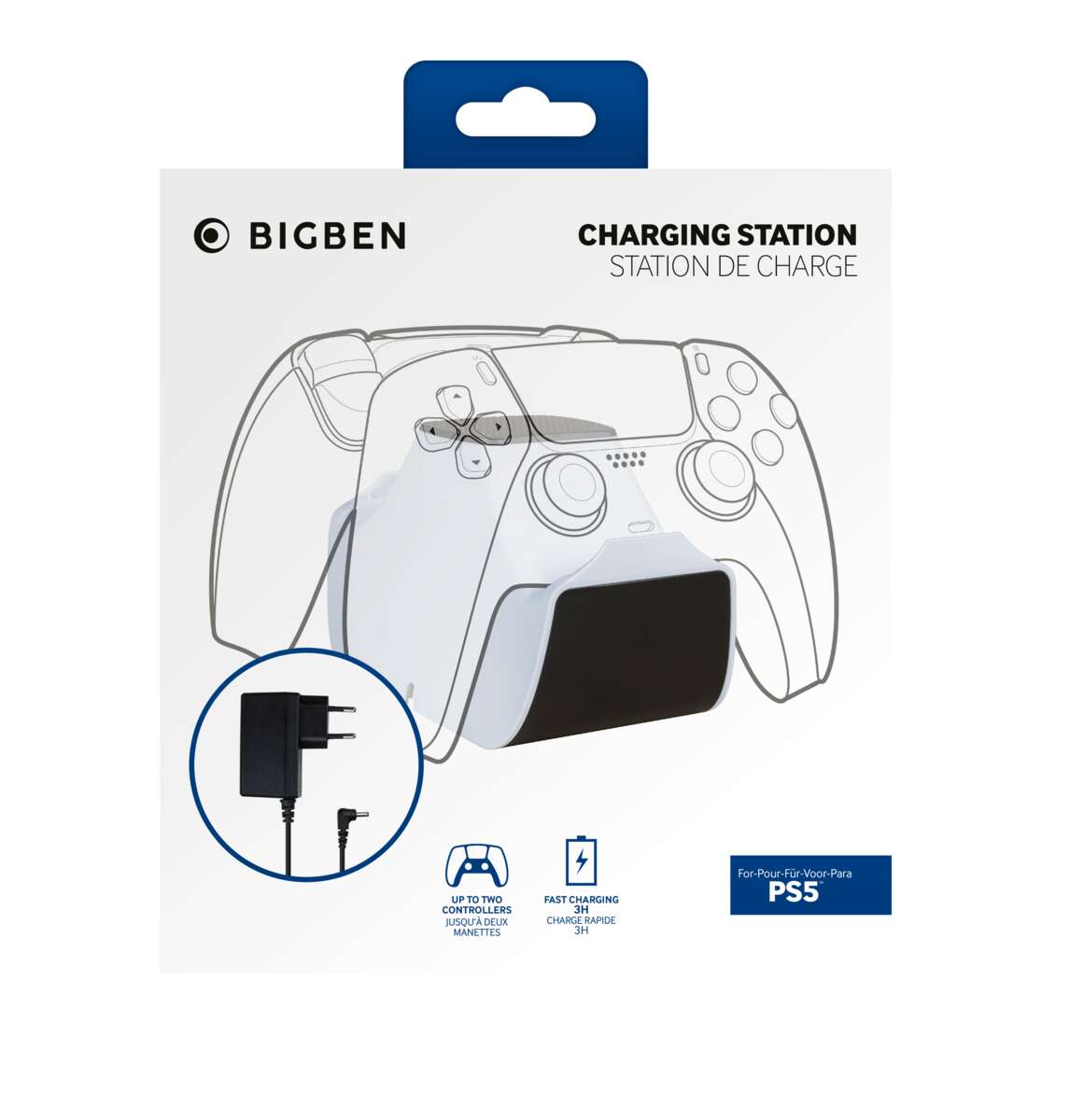 Big Ben Dual Charger ladestasjon for PS5™ DUALSENSE™-kontroll