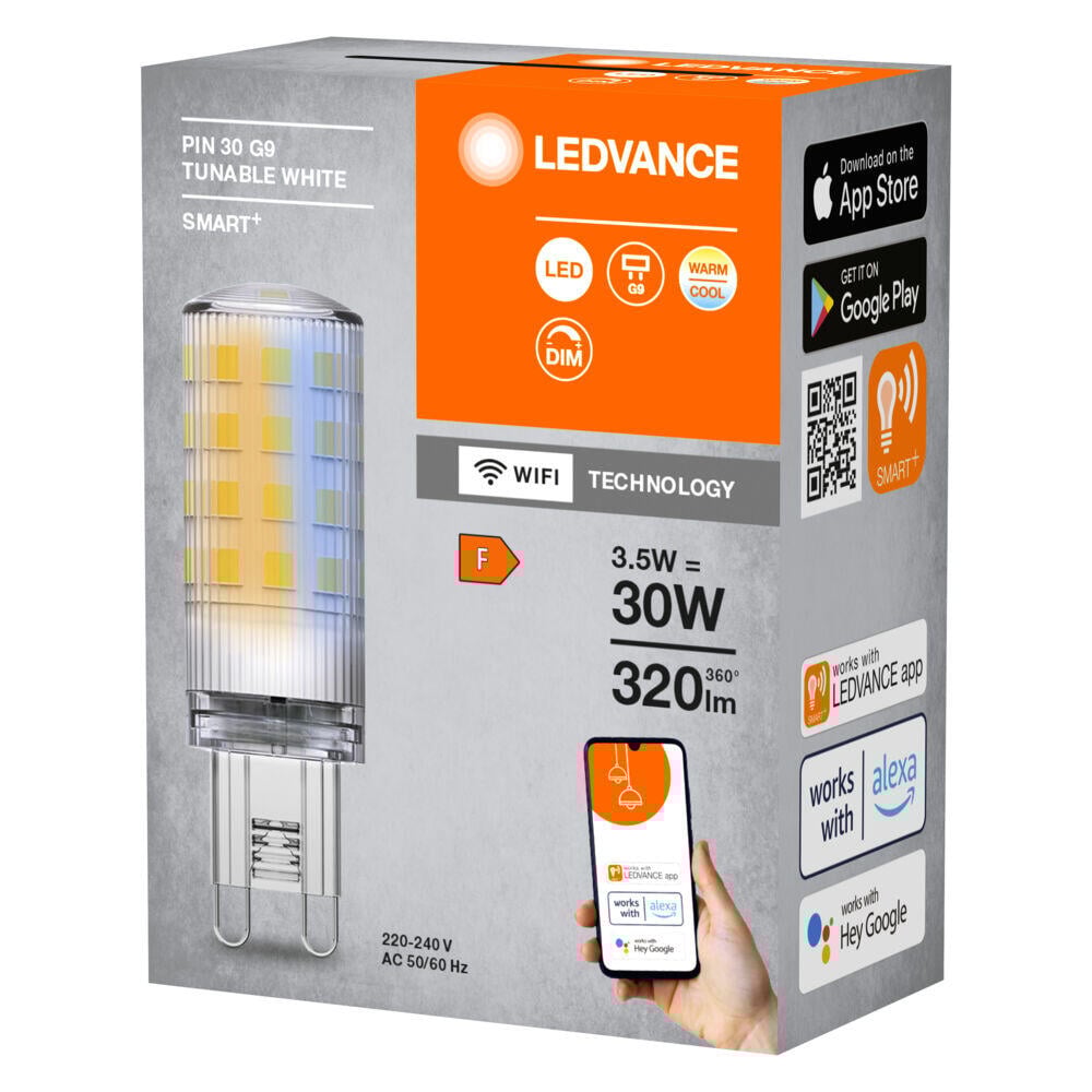 Ledvance Smart+ WiFi PIN 3,5W 827 230V TW CL G9