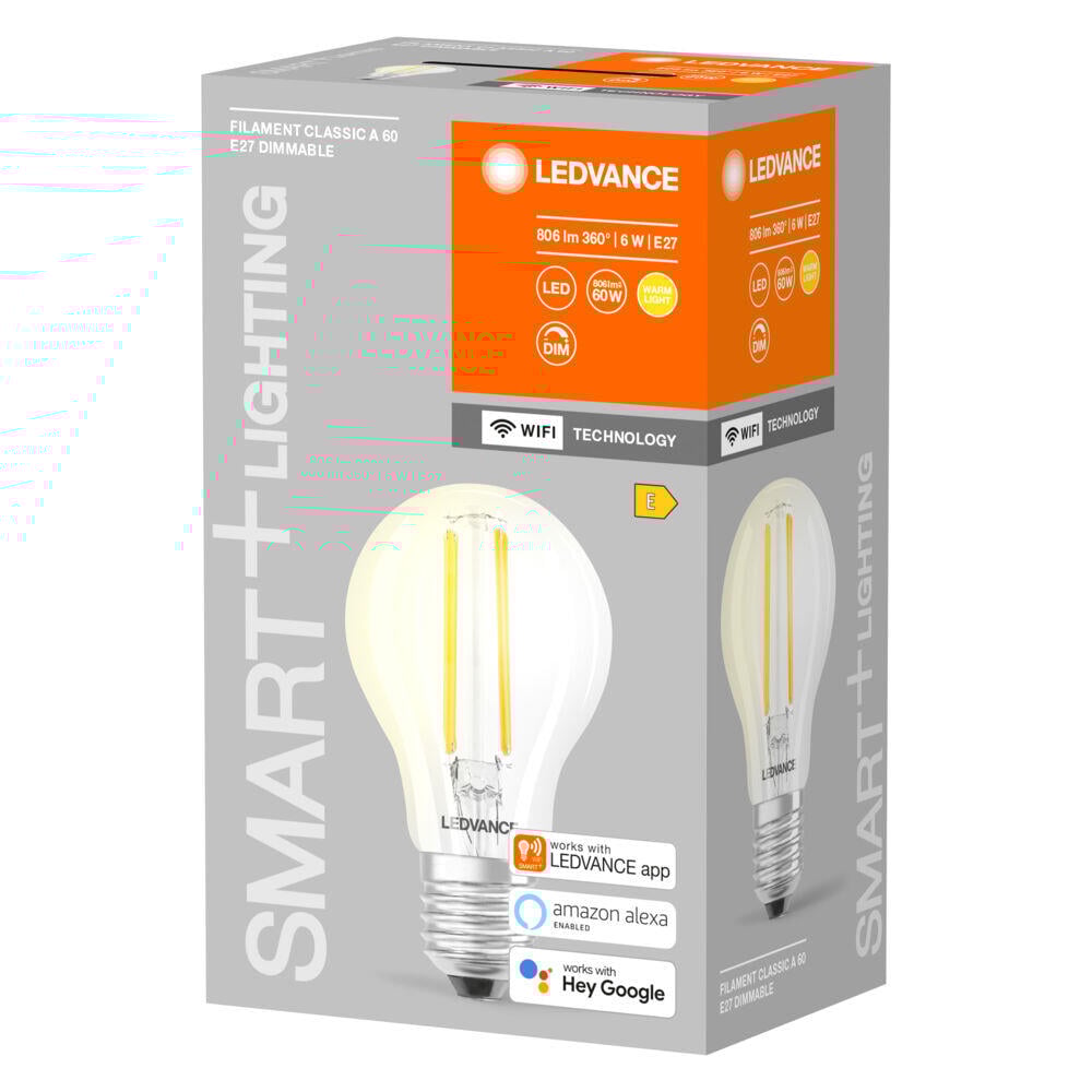 Ledvance SMART+ Filament WiFi Classic A 60 5,5W E27