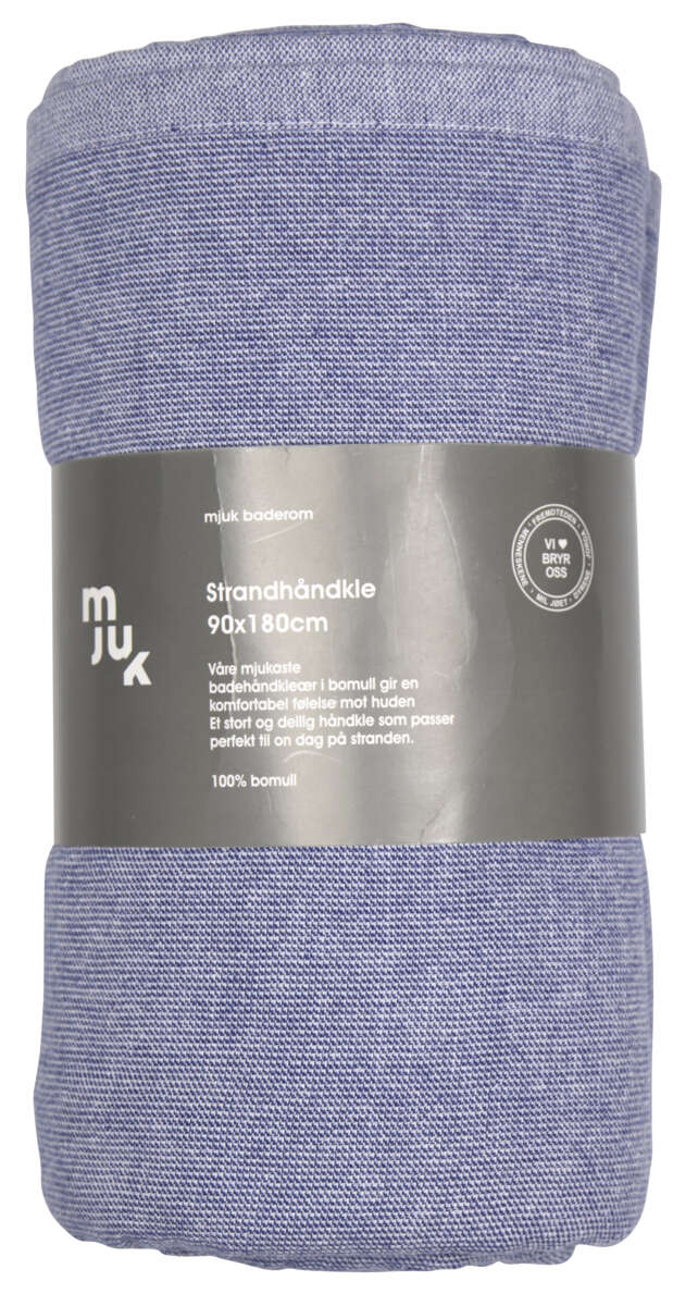 Mjuk strandhåndkle