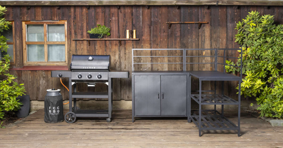 FCC utekjøkken modul 3 hylleseksjon 100 cm