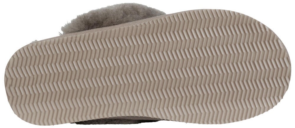 Mjuk skinntøfler dame