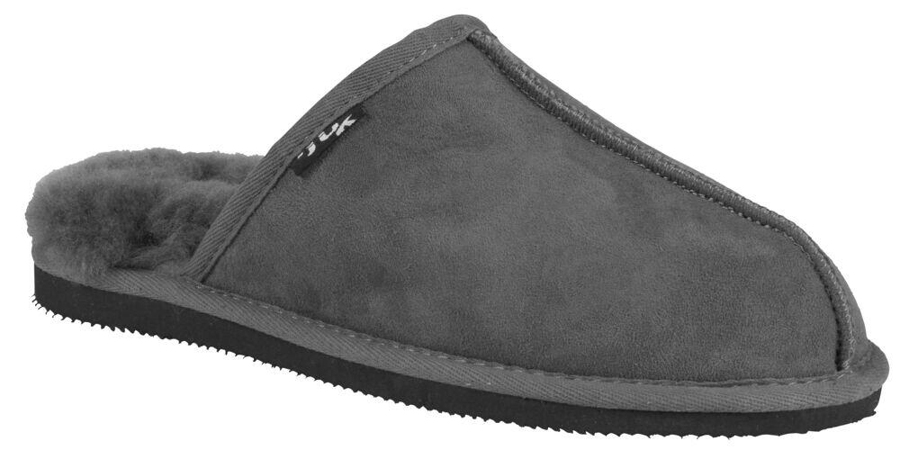 Mjuk skinntøfler herre