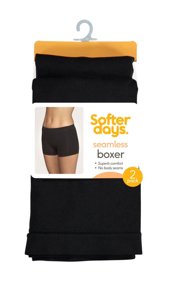 Softer Days Seamless boxertruser 2-pk dame