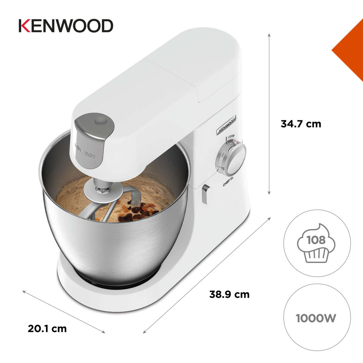 Kenwood Chef XL KVL4100W kjøkkenmaskin