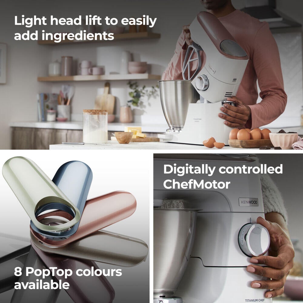 Kenwood KVL65.001WH Titanium Chef Baker kjøkkenmaskin