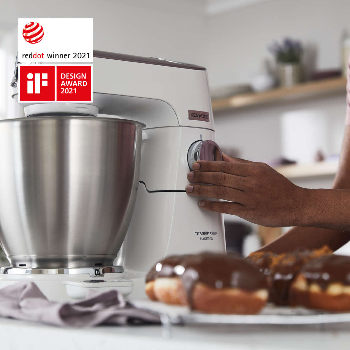 Kenwood KVL65.001WH Titanium Chef Baker kjøkkenmaskin