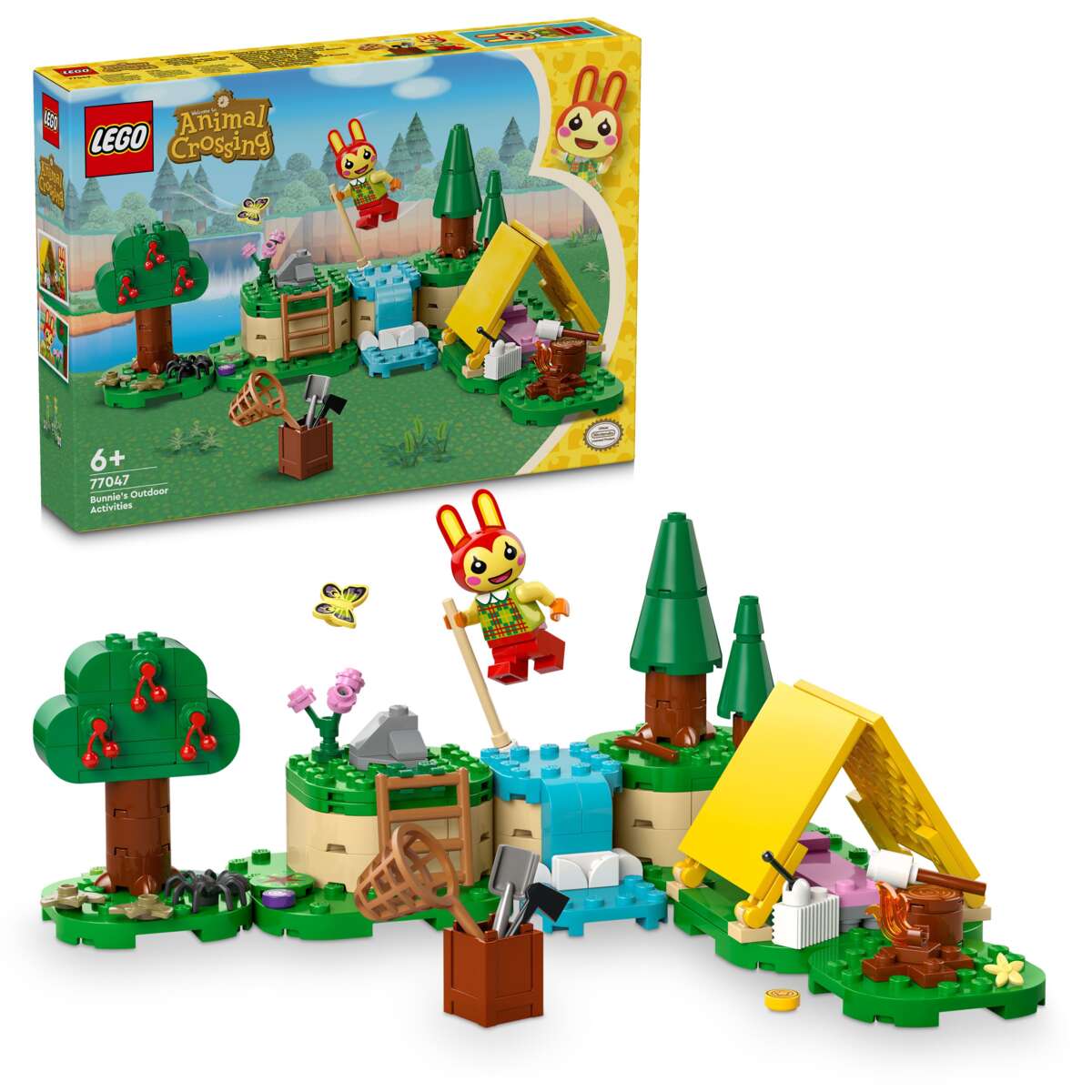 LEGO® Animal Crossing™ Bunnie på telttur 77047
