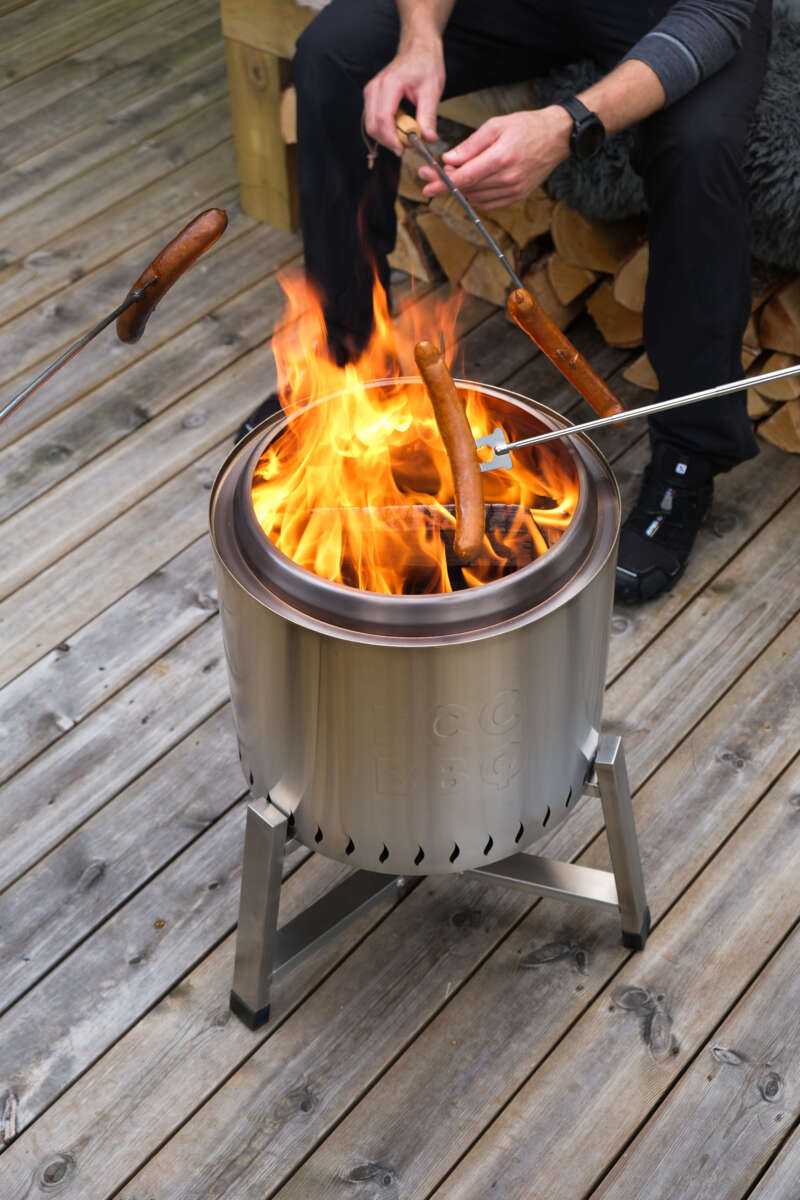 FCC Volcano stativ til small båltønne