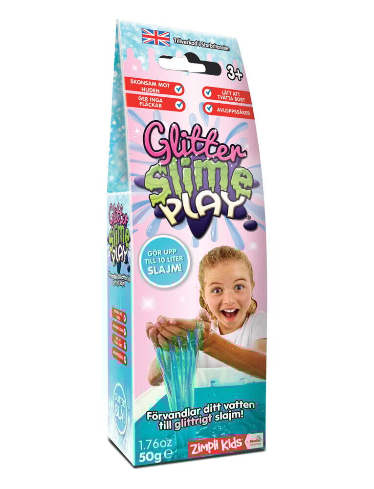 Glitter slime play