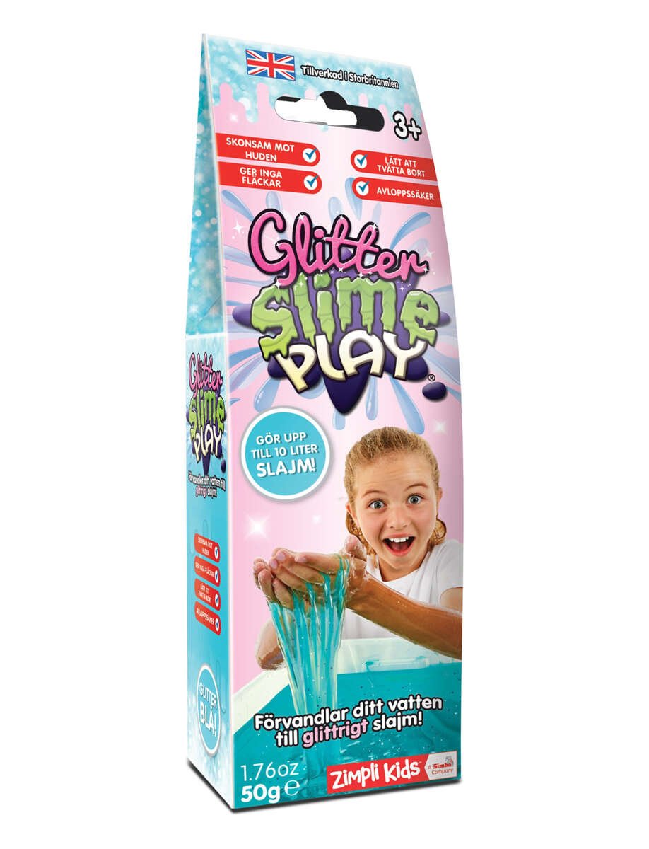 Glitter slime play