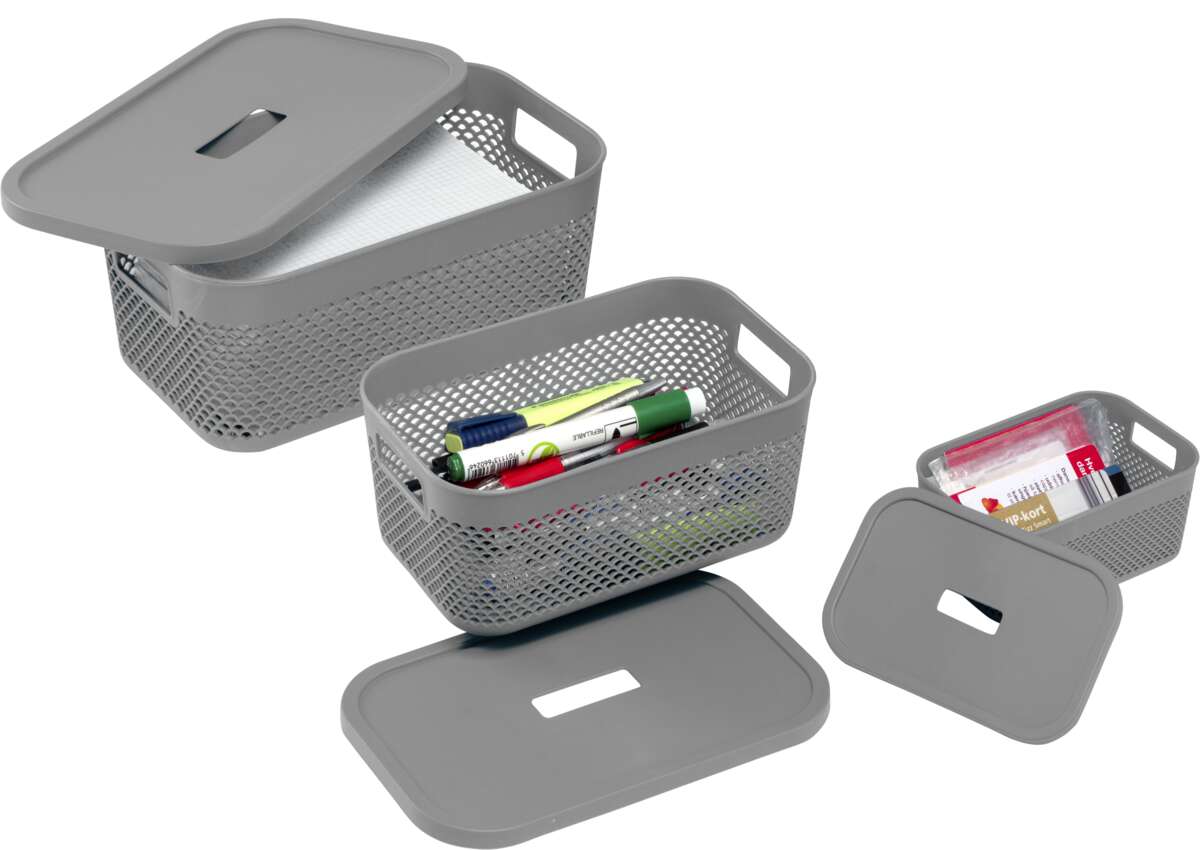 Wave oppbevaringsboks med lokk