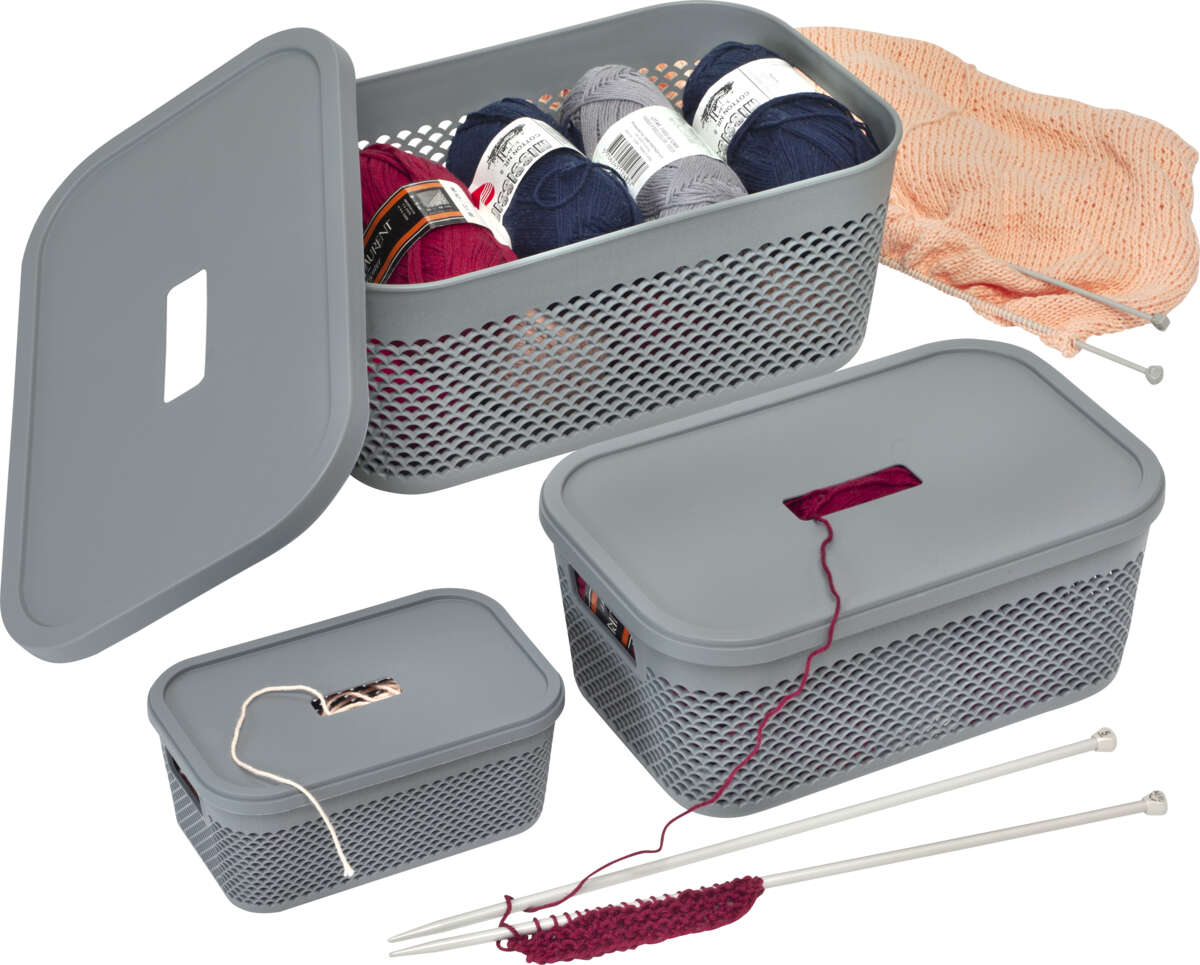 Wave oppbevaringsboks med lokk