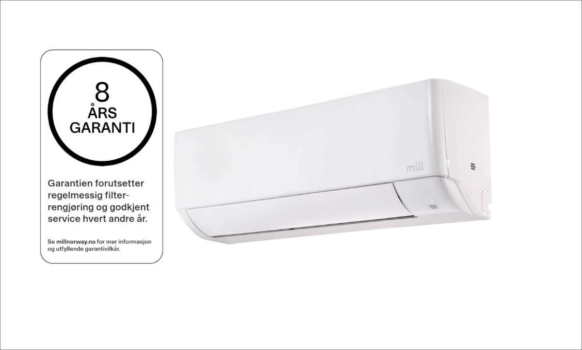 Mill Compact Pro WiFi varmepumpe 5200W, ferdig montert