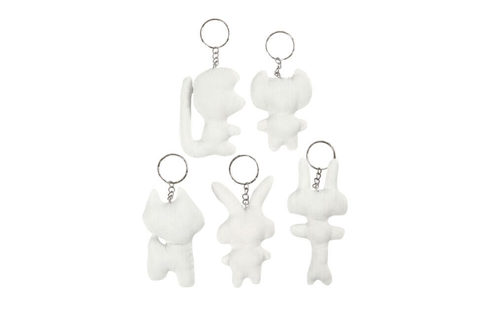 Creativ Company Tekstilfigurer med nøkkelring