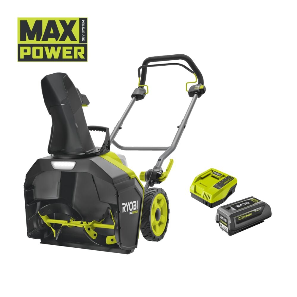 Ryobi RY36STX45A-140 snøfreser m/batteri og lader