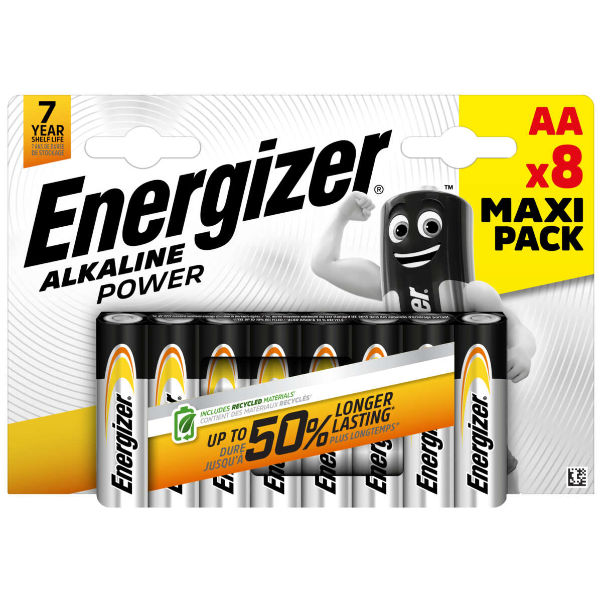 Energizer® Alkaline Power AA batteri 8-pk
