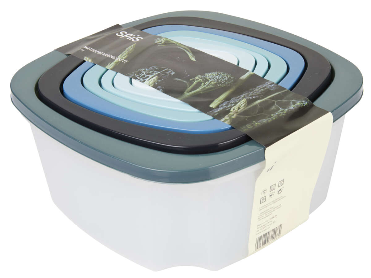 SPiiS matoppbevaringssett 7 pk