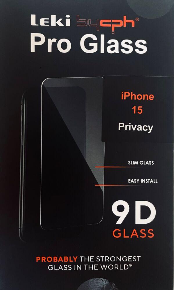 Leki bycph Privacy Pro Glass skjermbeskytter til iPhone 15